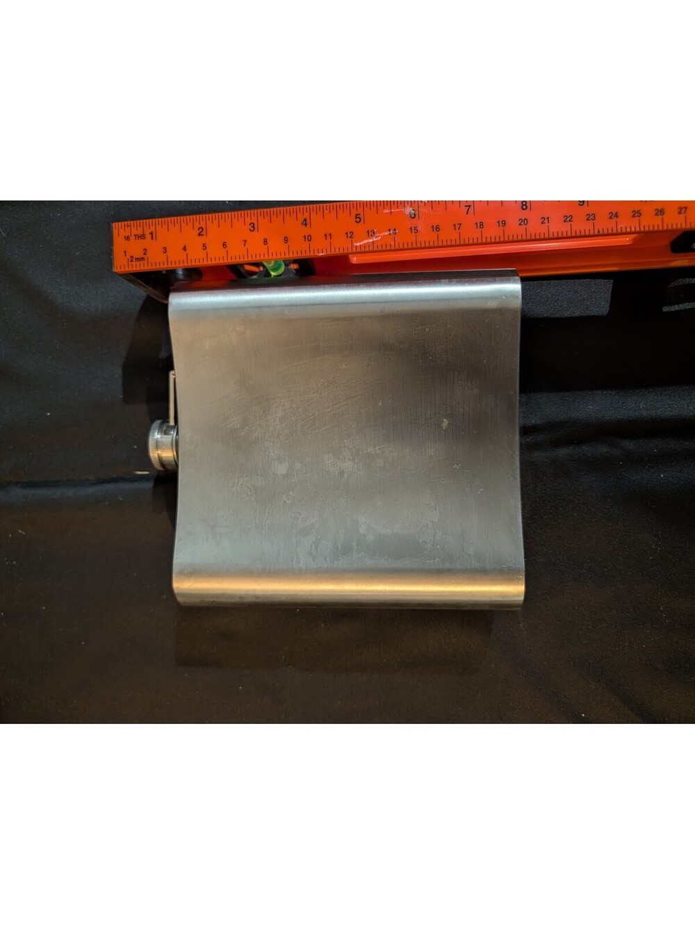 XL Vintage Sharper Image Stainless Steel Flask with Cap